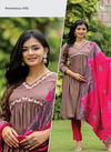 Womaniya Vol 4 Aalia Cut Masleen Kurti and Bottom Catalog
